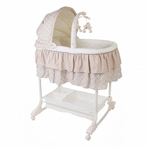 Кроватка-Люлька детская Sweet Dream, mobile 3 в 1 (Jetem, 3 in 1 Bassinet Coffee)